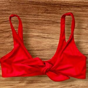 Zaful Red Knot Front Bikini Top Size 4
